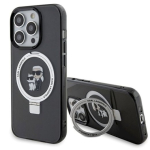 Karl Lagerfeld KLHMP13LHMRSKCK Hardcase Ring Stand Karl&Choupette iPhone 13 Pro 6.1" jaoks / must