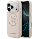 Karl Lagerfeld K Head Point Logo MagSafe Case iPhone 17 Pro Max jaoks / roosa