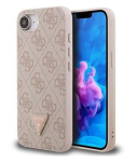 Guess PU 4G Strass Triangle metallilooga kaaned Apple iPhone 16e jaoks