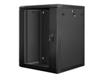 Lanberg seinak&uuml;ljeline 19'' 22U 600x600 rack kaabi, must (klaasuks)