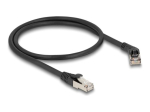 DeLOCK CAT 6a S/FTP 50cm Patch Kaabel Must
