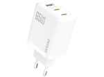 Dudao A29EU adapter 65Watt 2xUSB-C 1xUSB-A valge
