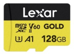Lexar Professional GOLD Series microSDXC UHS-II kaart 128GB 280MB/s