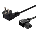 SAVO voolukabel Schuko (M) kallutatud IEC C13 1.2m CL-115