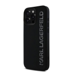Karl Lagerfeld 3D kummist h&otilde;bedase logoga &uuml;mbris Apple iPhone 16 Pro jaoks
