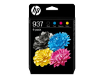 HP 937 4-Pack CMYK Originaalne Toner, Sinine, Magenta, Kollane 1250-lehek&uuml;lge