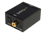 StarTech.com SPDIF Digitaalne Kaabel Koaksiaal v&otilde;i Toslink Optiline Stereo RCA Audio - Digitaalne Audio Adapter - Must