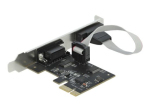 DeLock PCI Express kaart 2 x Serial RS-232 Serial adapter PCI Express 2.0 x1 230,4Kbps
