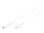 DIGITUS Lightning Kaabel 1m valge