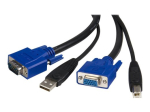 StarTech.com 2-in-1 USB KVM Kabel - HD-15 (VGA) to USB Kabel - 1.8m