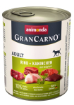Animonda GranCarno t&auml;iskasvanud veis, k&uuml;&uuml;lik ja &uuml;rdid m&auml;rgkoeratoit 800g