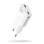 2 x USB-C Quick Charge 4+ 30W SUPER SLIM White Charger