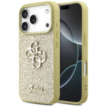 Guess Fikseeritud Glitter Suur 4G &uuml;mbris iPhone 17 Pro jaoks / kuldne