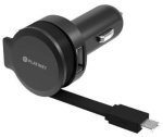 Platinet PLCRRCC Universaalne IC Auto laadija 2.4A USB + Rulluv Micro USB Kaabel