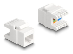 DeLOCK CAT 6a &Uuml;mars&uuml;&uuml;tatud Paar (UTP) Keystone Moodul Valge