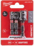 Milwaukee Shockwave 3-Delt adapterikomplekt