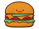MAGMOJI Silly Hamburger moji Logo embleem Must Roheline Punane