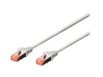 DIGITUS CAT 6 varjestatud kaabel fooliumi ja vasev&otilde;rega (SFTP) 3m hall patch-kaabel