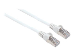 Intellinet v&otilde;rgukaabel, Cat6, 0,5m, valge, vask, S/FTP, LSOH / LSZH, PVC, RJ45, kullatud kontaktid, Snagless, Booted, Polybag CAT 6 SFT