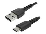 StarTech.com 2m USB A kuni USB C laadimiskaabel, vastupidav kiirlaadimine ja s&uuml;nkroonimine USB 2.0 kuni USB Type C andmekaabel, vastupidav TPE kest...