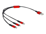 DeLOCK 3 in 1 Laadimine ainult Lightning kaabel 30cm