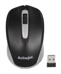 Activejet AMY-313 Hiir juhtmevaba USB (optiline; 1200 DPI; must ja hall)