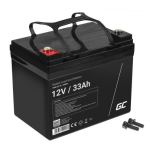 Green Cell AGM21 suletud pliihappe aku UPS-ile 12 V 33 Ah