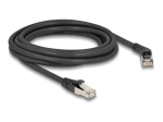 DeLOCK CAT 6a S/FTP 3m Patch Kaabel Must