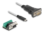 Delock USB-C/sarikabel 2m Silver l&auml;bipaistev