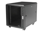 StarTech.com 12U AV Rack Kabiinett Klaaskihiga, V&otilde;rgurak Serveriruumi v&otilde;i Kontori jaoks (RK1236BKF)