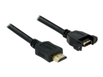 Delock HDMI-kaabel koos Ethernetiga 1m Must