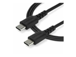 StarTech.com 1m USB C laadimiskaabel, vastupidav kiirlaadimine ja s&uuml;nkroonimine USB 2.0 Type C kuni USB C s&uuml;learvuti laadija kaabel, TPE kest arami...