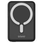 Savio POWERBANK BA-12 10,000 mAh, black, magnetic
