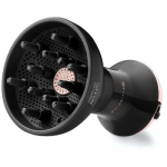 DIFFON Ion Ceramic Dual Voltage - Hair dryer with diffuser for curly hair