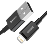 Baseus CALYS-C01 Superior kiirlaadimise andmekaabel USB-Lightning 2.4A 2m / must