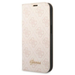 Guess GUBKP14XHG4SHP iPhone 14 Pro Max 6,7" roosa raamat 4G Vintage Gold Logo