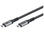 goobay USB-C 4.0 Tekstiilikaabel 1,5m
