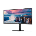 AOC CU34V5C/BK 34 UltraWide 3440 x 1440 HDMI DisplayPort USB-C 100Hz dokkimismonitor