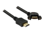 Delock HDMI-kaabel koos Ethernetiga 1m Must