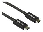 StarTech.com 2.6ft (80cm) Thunderbolt 3 Kaabel, 40Gbps, 100W PD, 4K/5K Video, Thunderbolt-Sertifitseeritud, &Uuml;hilduv TB4/USB 3.2/DisplayPort Thunderbo