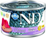 FARMINA N&D Cat Natural Tonn ja krabi - m&auml;rjat kassatoitu - 140 g