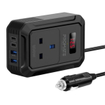 Promate Inverto-200W Auto inverter DC-AC 11-17V 200W / USB-C PD65W