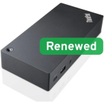 Lenovo Renewed ThinkPad USB-C Dock Gen 2 40AS 90W kasutatud koos toiteadapteriga
