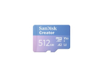 SanDisk Creator microSDXC UHS-I kaart 512GB 190MB/s