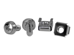 StarTech.com M6 Screws and Cage Nuts - 50 Pack - Server Rack and Cabinet Mounting - Silver