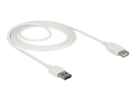 Delock lihtne USB pikenduskaabel 2m valge