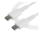 StarTech.com 2m USB C laadimiskaabel, vastupidav kiirlaadimine ja s&uuml;nkroonimine USB 2.0 Type C kuni USB C s&uuml;learvuti laadija kaabel, TPE kest arami...