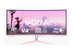 Arozzi Nova 34'' VA UWQHD 21:9 165 Hz 1 ms 3440 x 1440 pixels 350 cd/m&sup2; HDMI portide arv 2 Roosa