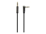 Gembird CCAPB-444L-1M &Otilde;ige nurga all 3,5 mm stereo audio kaabel 1m / must