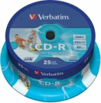 Verbatim Blank CD-R AZO 700MB 1x-52x Lai tr&uuml;kitav, ID Br&auml;nd,25 tk Spindle